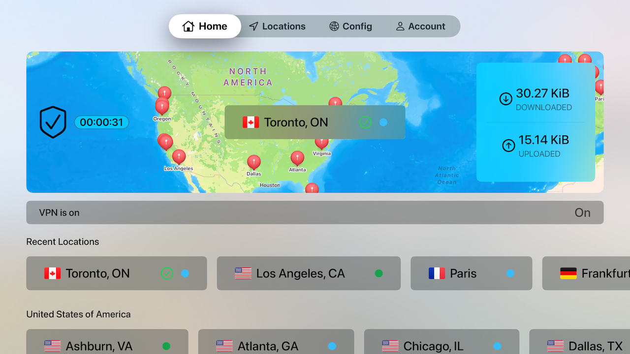 Apple TV VPN server created